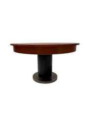 Art Deco Modernist Round Extendable Dining Room Table by Hendrik Wouda, 1931